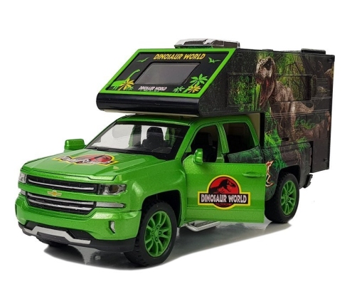 Camper with Dinosaurs Green