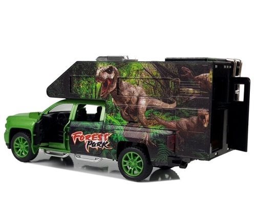 Camper with Dinosaurs Green