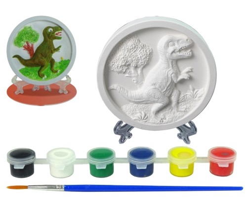 Painting Paint Casting Plaster Dinosaur Stand