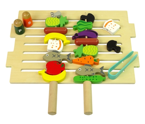 Wooden Grill Accessories Barbecue Skewers Grilling Baking