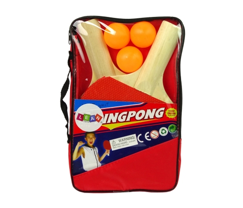 Wooden Ping Pong Sticks 3 Balls Cover