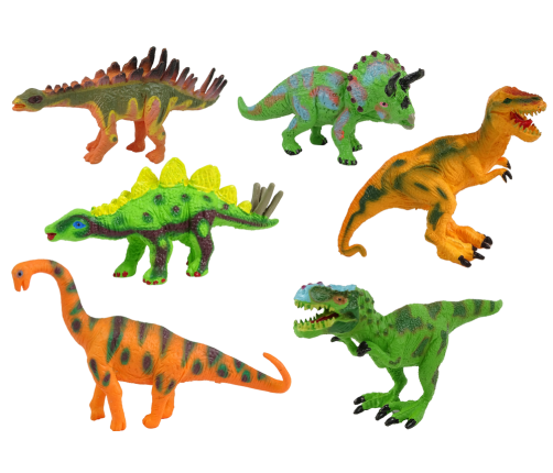 Set of Dinosaur Figures Models 6 Pieces Accessories