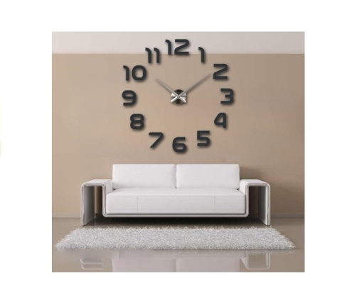 3D DIY Clock Wall Art Design Large Mirror Decoration Sticker