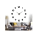 3D DIY Clock Wall Art Design Large Mirror Decoration Sticker