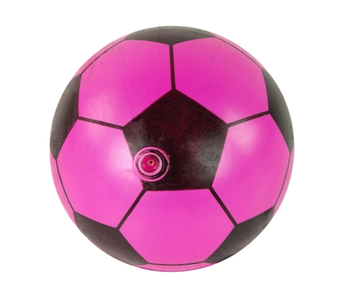 Ball Pink Black Rubber Large 23 cm Light