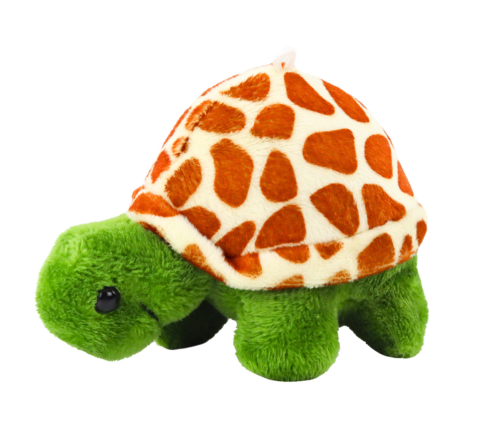 Plush Turtle 10 cm Brown Mascot Keychain