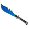 Glowing Machete Blue Battle Weapon