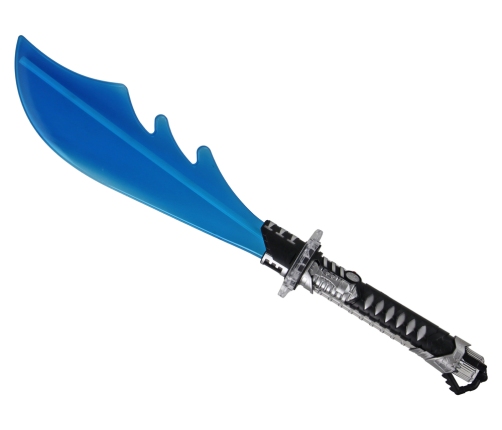 Glowing Machete Blue Battle Weapon