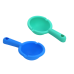 Rotating Bath Toy Colorful Bowls Two Spoons