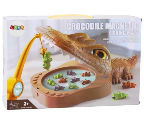 Crocodile Fishing Game Magnetic Brown Crocodile