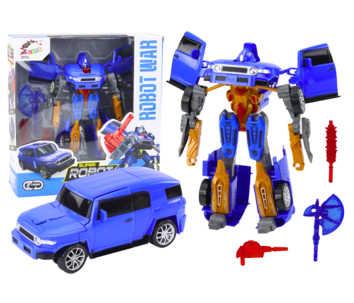 Robot Auto 2in1 Transformation Accessories Weapon Blue