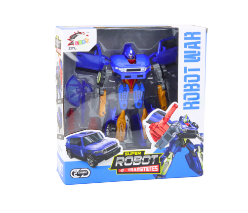 Robot Auto 2in1 Transformation Accessories Weapon Blue