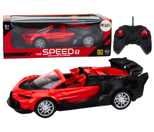 Toy Car Remote Controlled Sports Car RC 1:18 Red