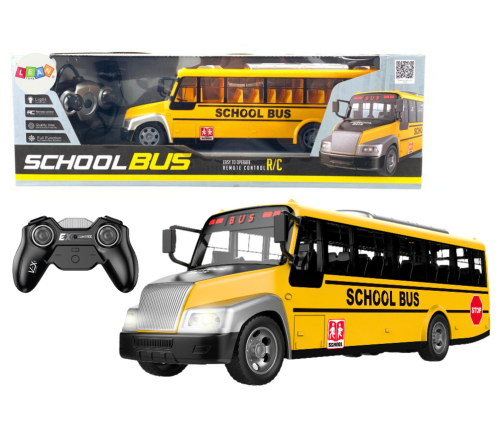 Remote Controlled School Bus RC Lights Yellow