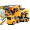 Two Construction Vehicles to Disassemble Tools