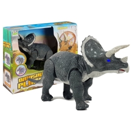 Large Battery Operated Dinosaur Triceratops Gray