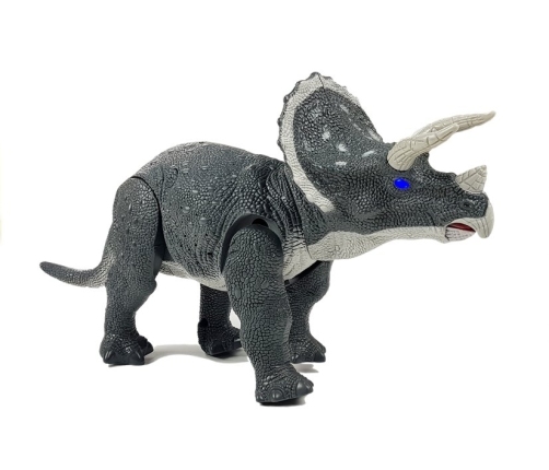 Large Battery Operated Dinosaur Triceratops Gray