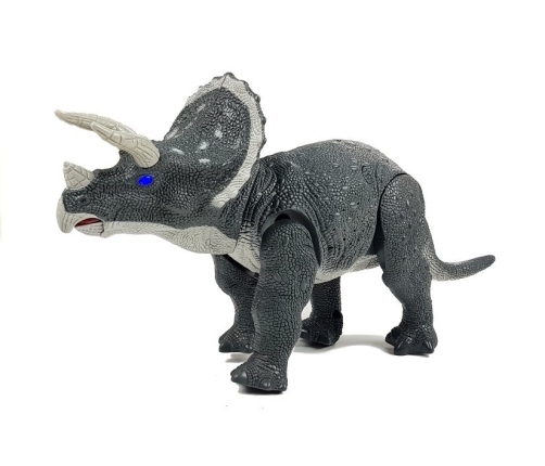 Large Battery Operated Dinosaur Triceratops Gray