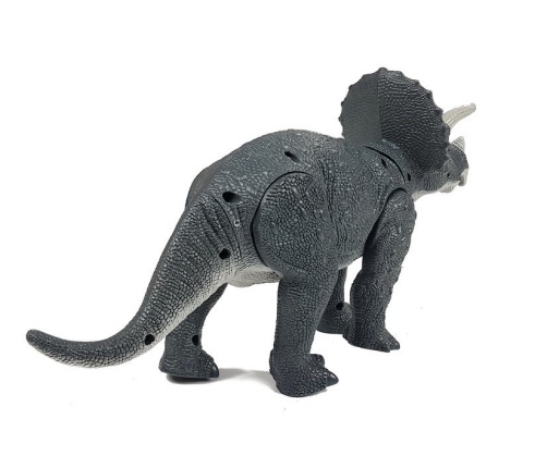 Large Battery Operated Dinosaur Triceratops Gray