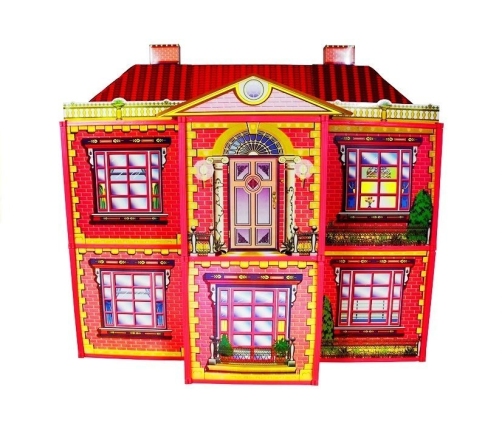 Dolls' House - Large Villa with Furniture + FREE DOLL