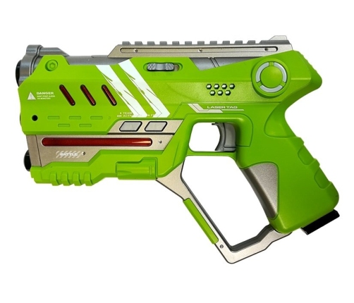 Laser Tag Pistol Set 4 Teams 2 Colors Green Yellow