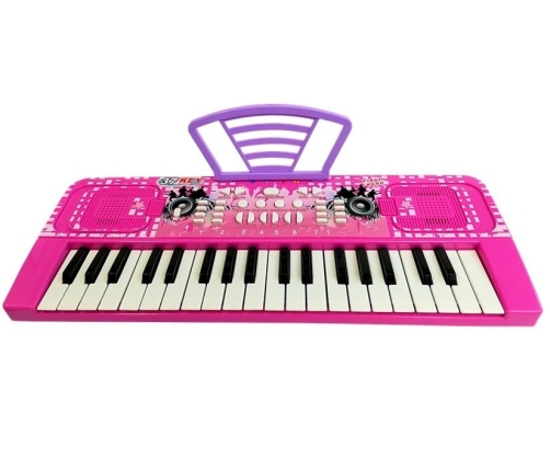 Child Keyboard with Pink Microphone