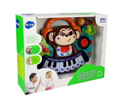 DJ Monkey Interactive Piano for Babies