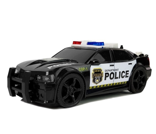 Police Car 1:20 drivetrain friction drive sound Light effects Black