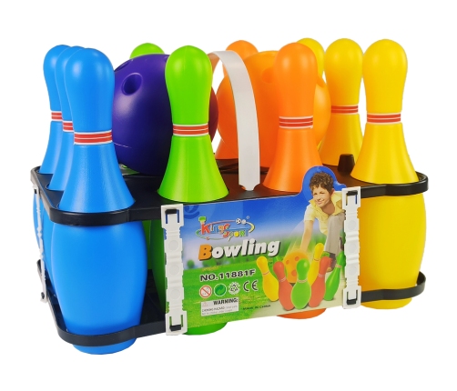 Colourful 10 Piece Bowling Set