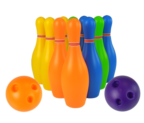 Colourful 10 Piece Bowling Set