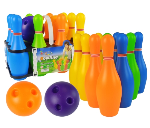 Colourful 10 Piece Bowling Set