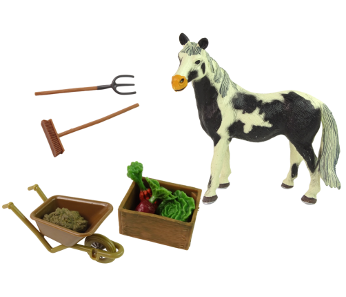 Assembleable Farm Figure Set Wooden Horse Farm