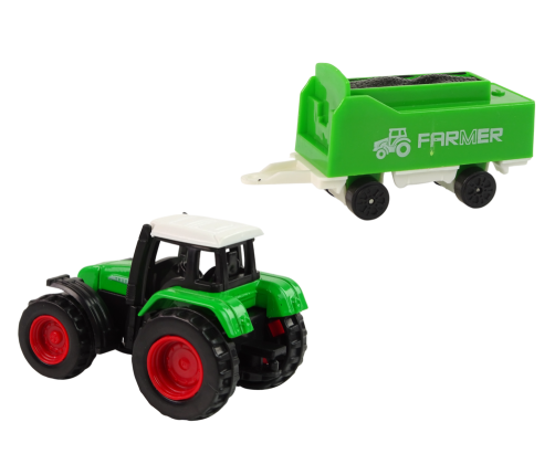 Farm Set Tractor Trailer Horse 1:64