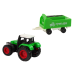 Farm Set Tractor Trailer Horse 1:64