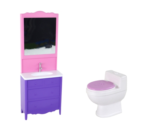 Children's Doll Bathrobe Toilet Bathtub Bathroom