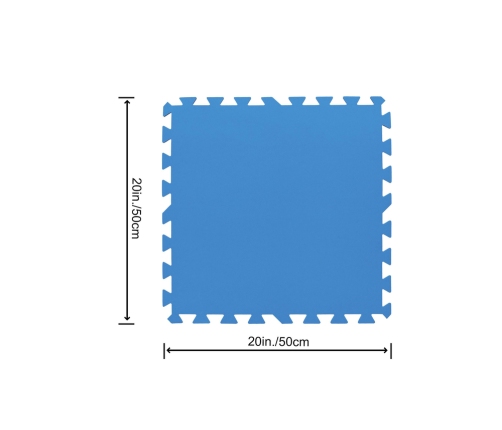 Foam Mat Under The Pool 50 x 50 cm Blue Bestway 58220