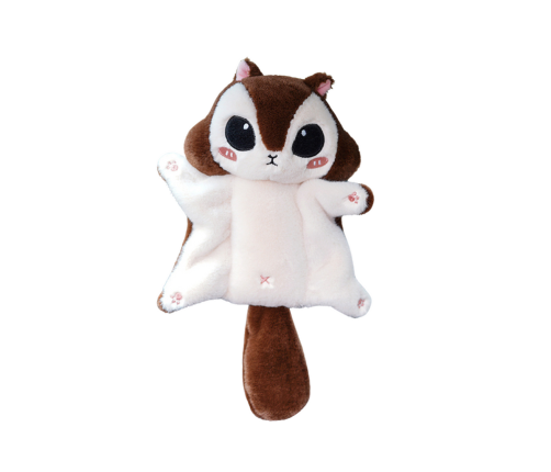 Plush Mascot Sugar Glider Squirrel Brown Keychain 10 cm