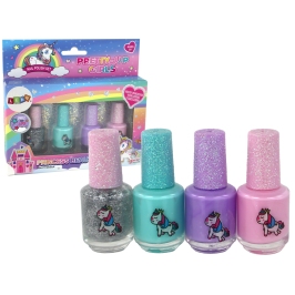 Beauty Set Nail Polishes Delicate Colors 4 Pieces