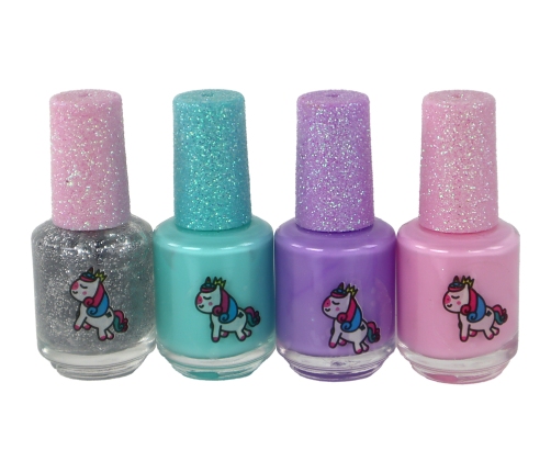 Beauty Set Nail Polishes Delicate Colors 4 Pieces