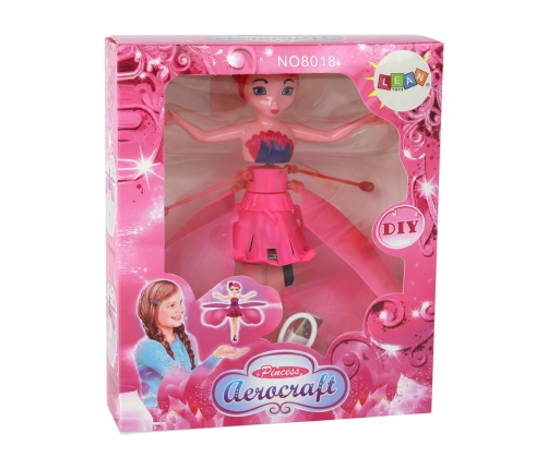 Hand-controlled Magic Flying Fairy Pink Doll