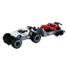 Set: White Off-Road Car, Red Sports Car, Tow Truck