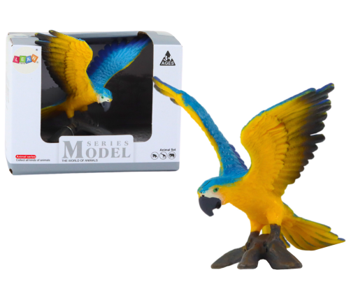 Ararauna Ara Parrot Figurine 7 cm Blue and Yellow