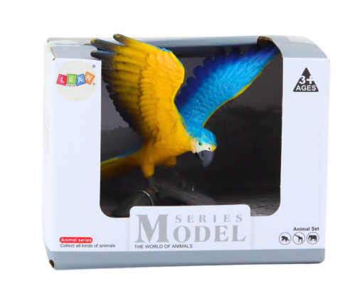 Ararauna Ara Parrot Figurine 7 cm Blue and Yellow