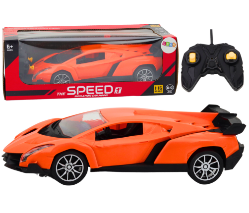 Remote Controlled Sports Car Orange RC Car 1:16