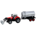 Agricultural Tractor Excavator with Tanker Drive Red