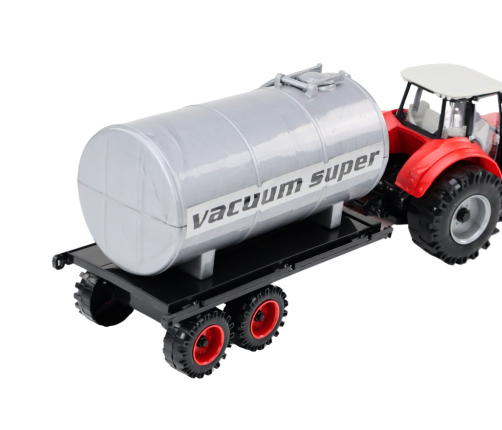 Agricultural Tractor Excavator with Tanker Drive Red