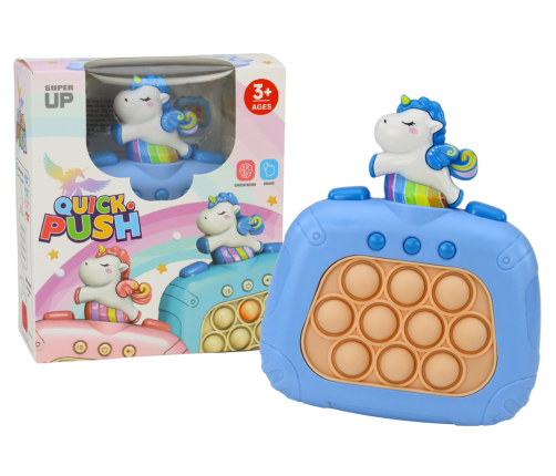 Battery Operated Unicorn Pop It Sensory Game Lights Sounds Pink