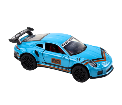 Sports Car Car 1:32 Action Figure Blue Spoiler Metal