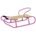 Metal Sled with Backrest Strap Pink