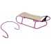 Metal Sled with Backrest Strap Pink